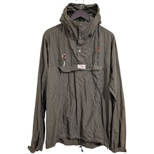 Men's Hooded Anorak Jacket - Olive Green